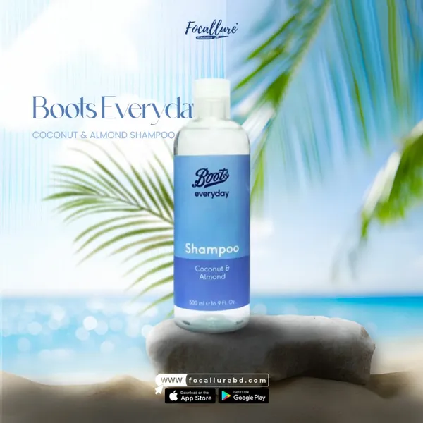 Boots Everyday Coconut & Almond Shampoo-500ml