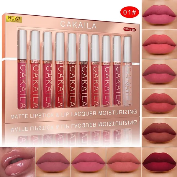 Cakaila Matte Lipstick Set-10pcs