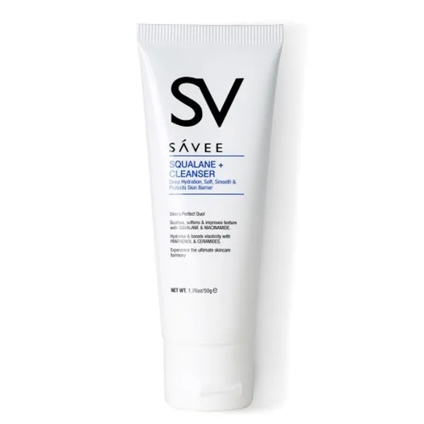 SV' SAVEE Squalane+ Deep Hydration,Soft,Smooth & Protects Skin Barrier Cleanser - 50g