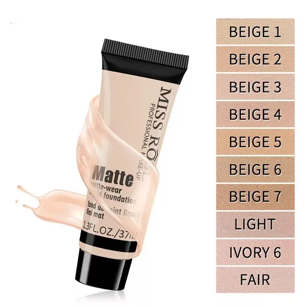 MISS ROSE Matte-Wear Liquid Foundation - 37ml