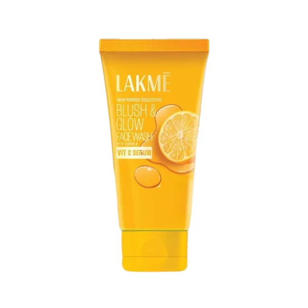 LAKME Blush & Glow Facewash with Lemon & Vit C Serum - 100g