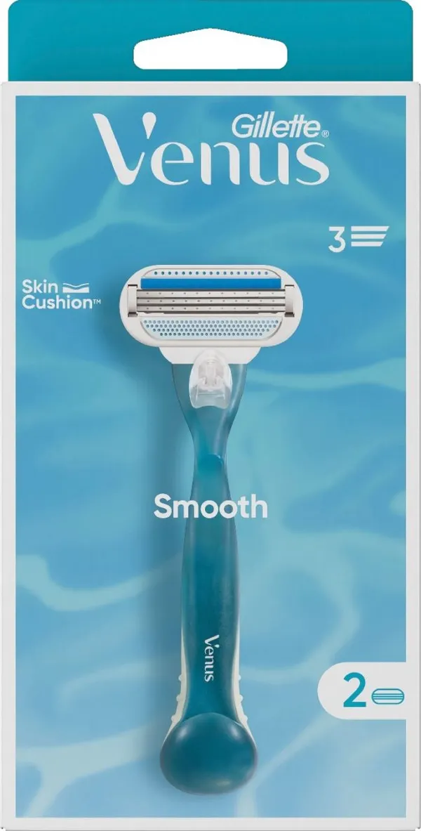 Gillette Venus Smooth Razor + 2 Razor Blades