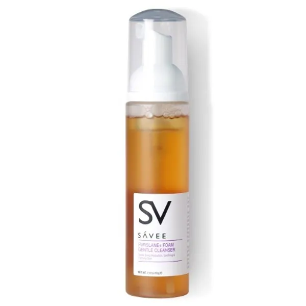 SV' SAVEE Purslane+Foam Deep Hydration, Soothing & Claming Skin Gentle Cleanser - 80g