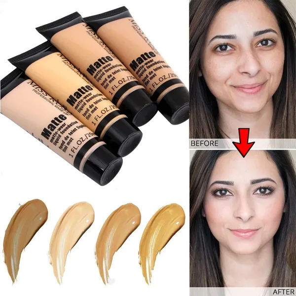 MISS ROSE Matte-Wear Liquid Foundation - 37ml
