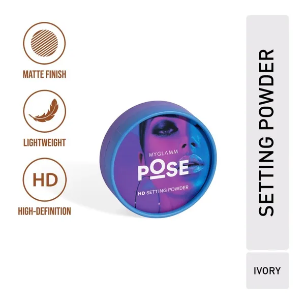 MYGLAMM POSE HD Setting Powder - Ivory