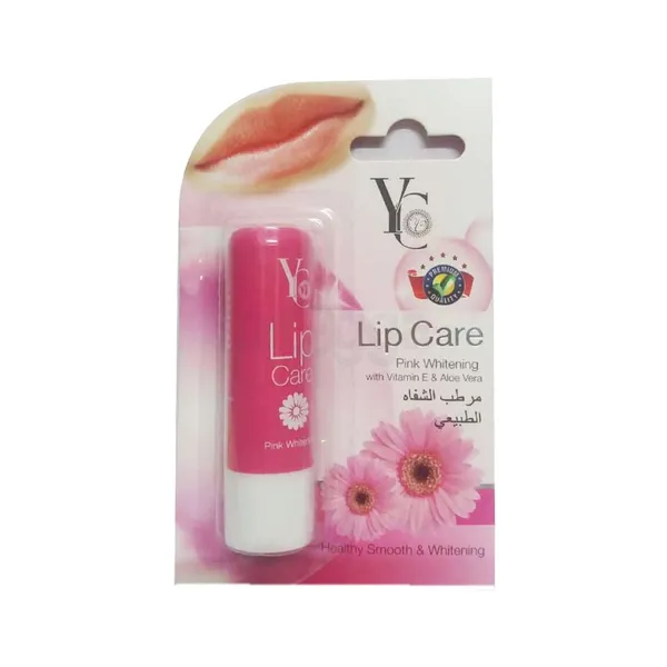 YC Pink Whitening Lip Care Vitamin E & Aloe Vera Lip Balm 3.8g