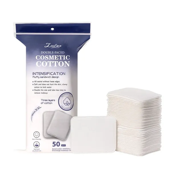 LMLTOP Square Cosmetic Pad-50Pcs