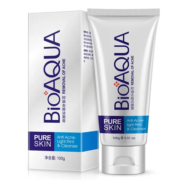 Bioaqua Removal of Acne Cleanser Pure Skin Face Wash -100g