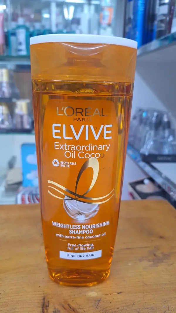 Loreal Elvive Extraordinary Oil Weightless Nourishing Shampoo With Fine Coconut Oil - 400ml