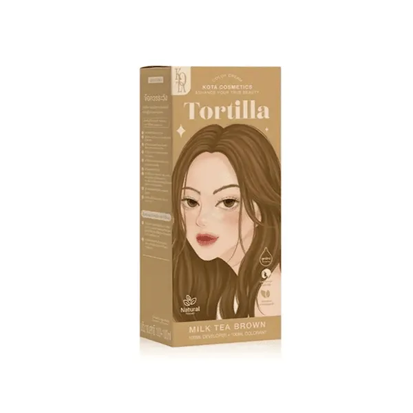 Kota Cosmetics Hair Color Tortilla – Milk Tea Brown - 100ml