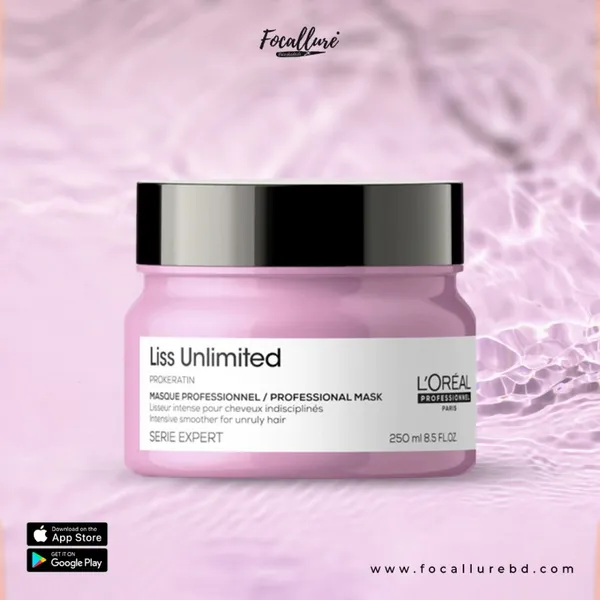 Loreal Professional Serie Expert Liss Unlimited Pro Keratin Hair Mask (250ml)