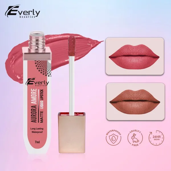 Everly Aurora Amore Matte Liquid Long Lasting Waterproof Lipstick - 7ml