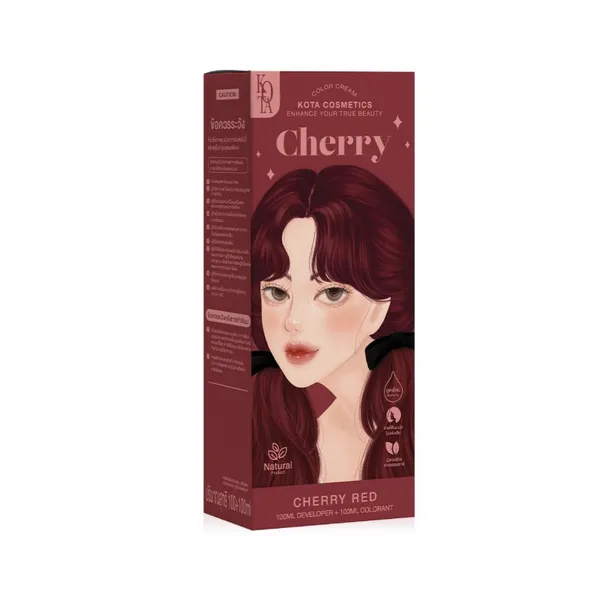 Kota Cosmetics Hair Color Cream Cherry (Cherry Red)-100ml