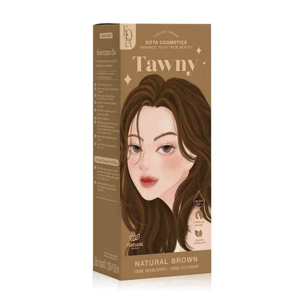 Kota Cosmetics Tawny Hair Color - Natural Brown- 100ml