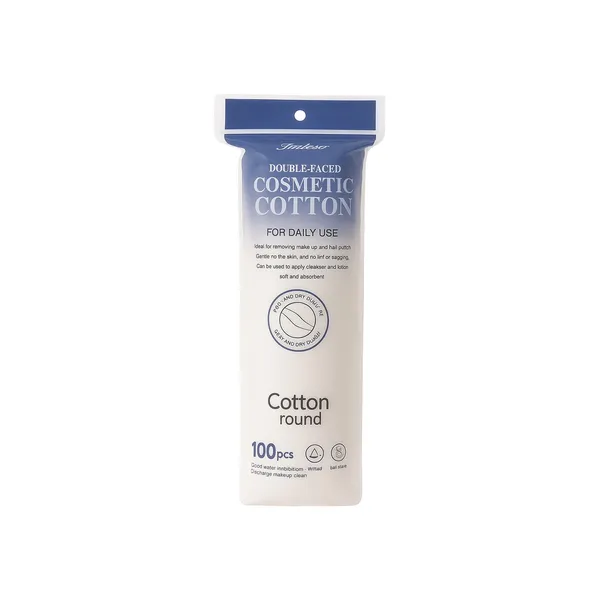 LMLTOP Double Faced Cosmetics Cotton Round Pad 100pcs