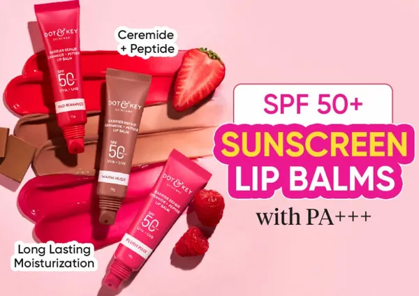 Dot & Key SPF50+ PA+++ Ceramide & Peptide Barrier Repair Lip Balm (Tinted)
