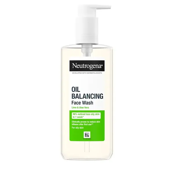 Neutrogena Oil Balancing Face Wash for Oily Skin with Lime & Aloe Vera