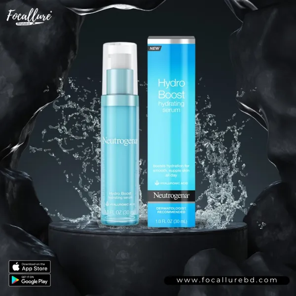 Neutrogena Hydro Boost Hydrating Hyaluronic Acid Serum, Oil-Free and Non-Comedogenic Face Serum Formula for Glowing Complexion, Oil-Free & Non-Comedogenic, 1 fl. oz