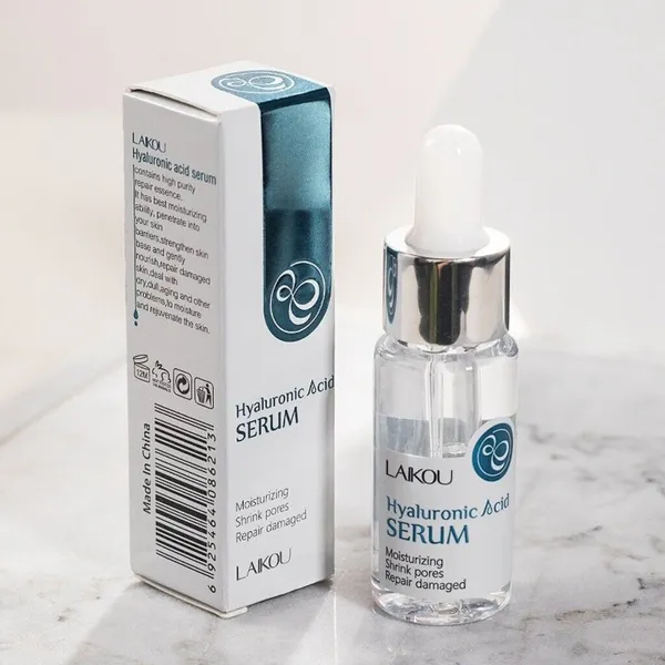 Laikou Hyaluronic Acid Shrink Pore Face Serum Whitening Moisturizing Anti Essence Serum-15 ml