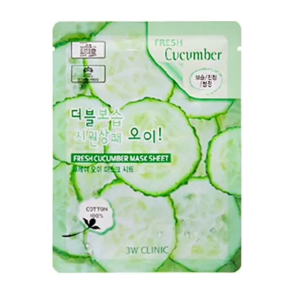 3W CLINIC FRESH CUCUMBER MASK SHEET