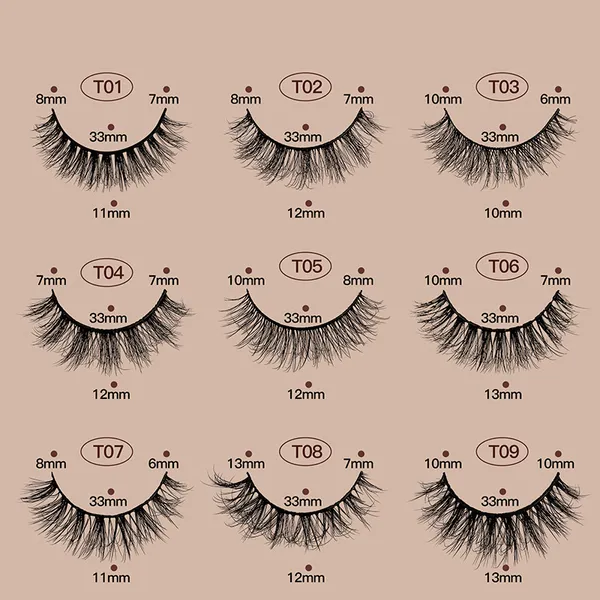 IMAGIC 8-Pair 3D False Eyelashes
