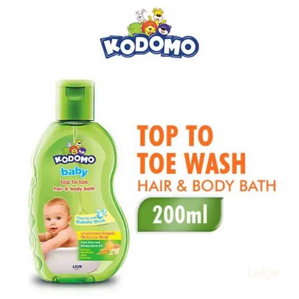 Kodomo Top to Toe Anti Bacterial Hair & Body Bath -200ml