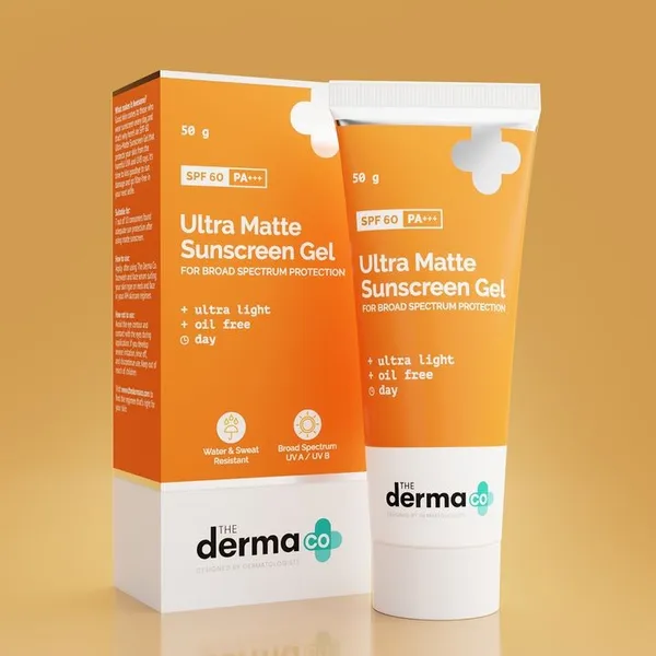 The Derma Ultra Matte Sunscreen Gel for Broad Spectrum Protection SPF 60 PA+++ - 50g