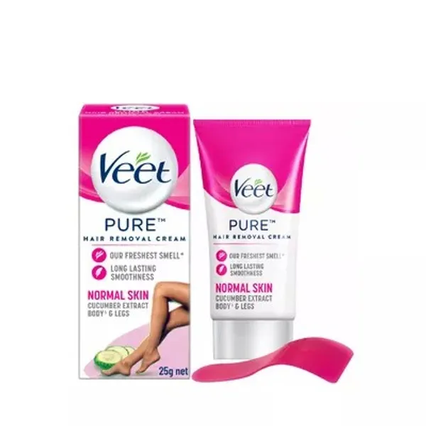 Veet Pure Hair Removal Cream Normal Skin With Cucumber Extract 25gm