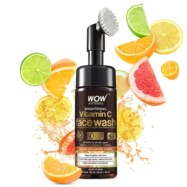 WOW Skin Science Brightening Vitamin C Foaming Face Wash - 150ml
