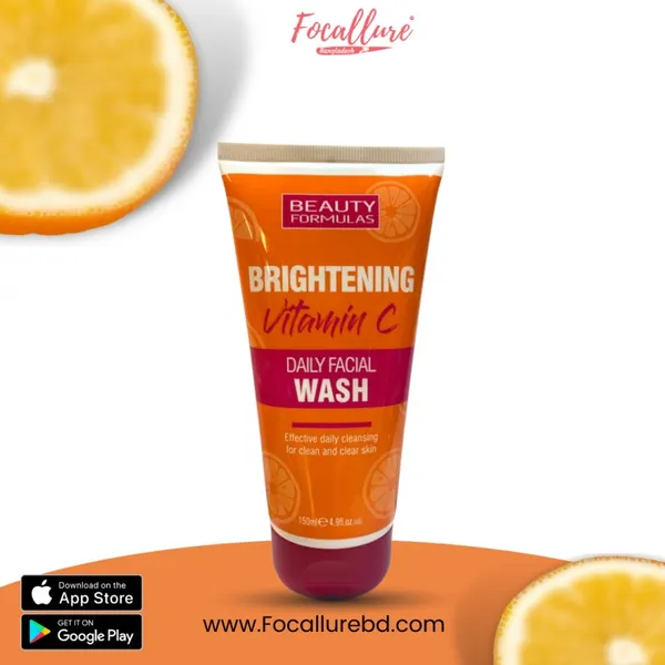 Beauty Formulas Brightening Vitamin C Daily Facial Wash - 150ml