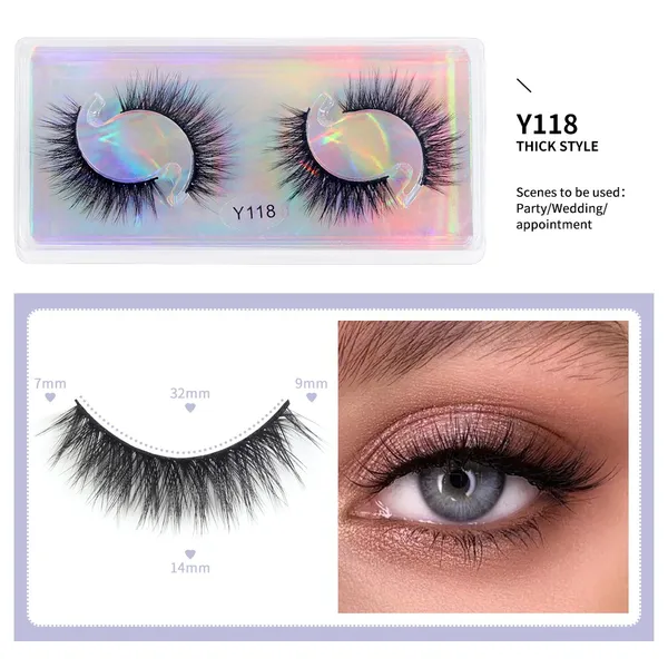 Maange 2 Pair Makeup Eyealsh-Y118