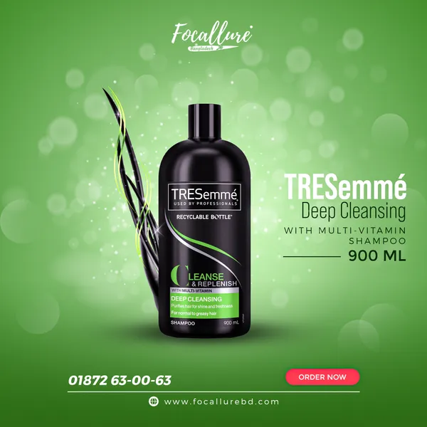 TRESemme Deep Cleansing With Multi-Vitamin Shampoo - 900ml