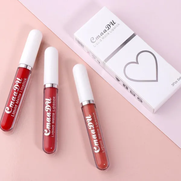 CmaaDU Liquid Matte Lipstick Set-3pcs