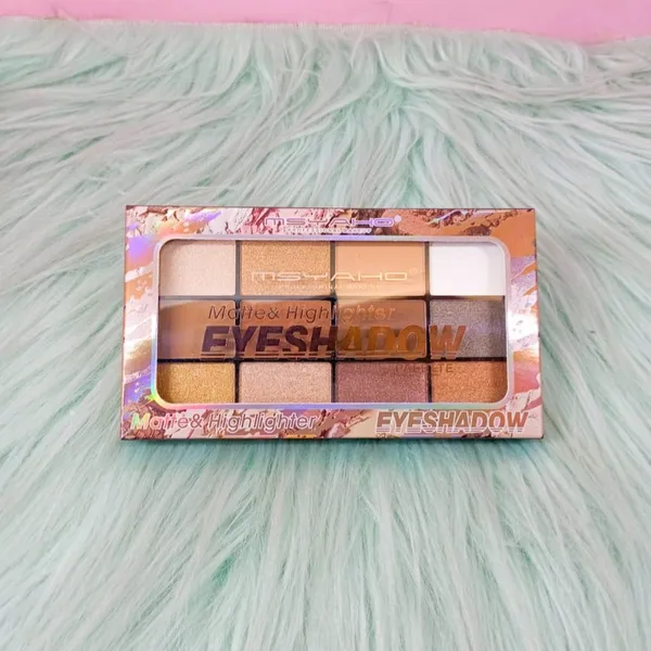 MSYAHO Matte & Highlighter 12 Colors Eyeshadow Palette