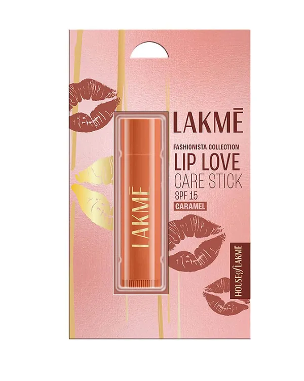 Lakme Lip Love Care Stick Caramel 22hrs Moisturization with SPF 15- 4.5gm