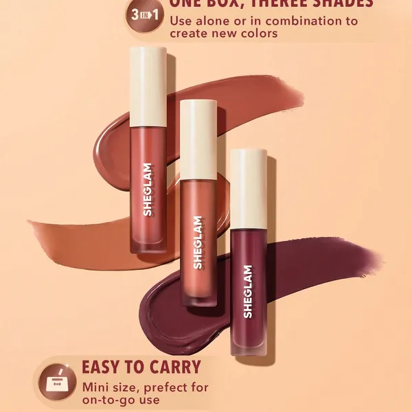 SHEGLAM Matte Allure Mini Liquid Lipstick Set-sweet thing