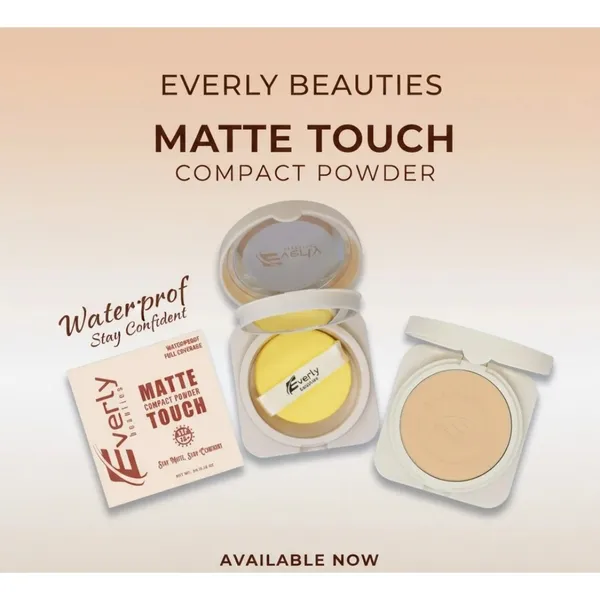 Everly Beauties Matte Touch Compact Powder with SPF15++