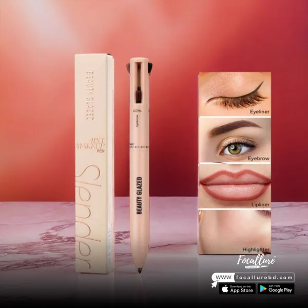 BEAUTY GLAZED 4 IN 1 MAKEUP PEN FOR EYELINER BROW LIP HIGHLIGHTER-103