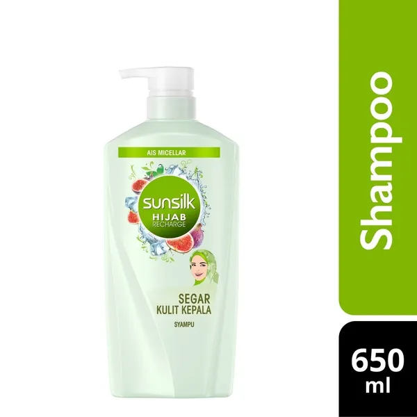 Sunsilk Refresh Hijab Recharge Segar Kulit Kepala Shampoo - 650ml