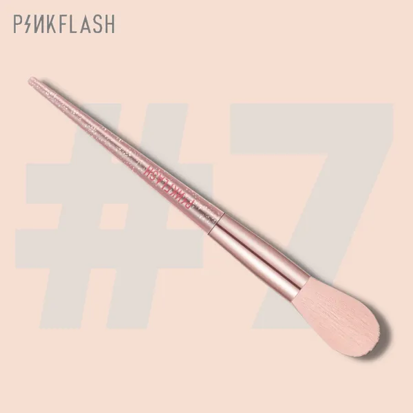 Pink Flash Medium Loose Powder Brush#7-T04