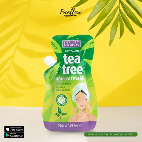 Beauty Formulas Australian Tea Tree Peel-Off Mask - 50ml