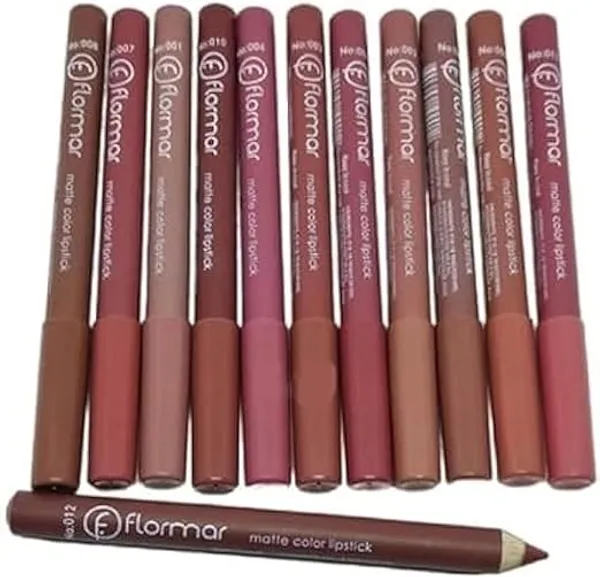 Flormar 12 colors clear lipstick pencil