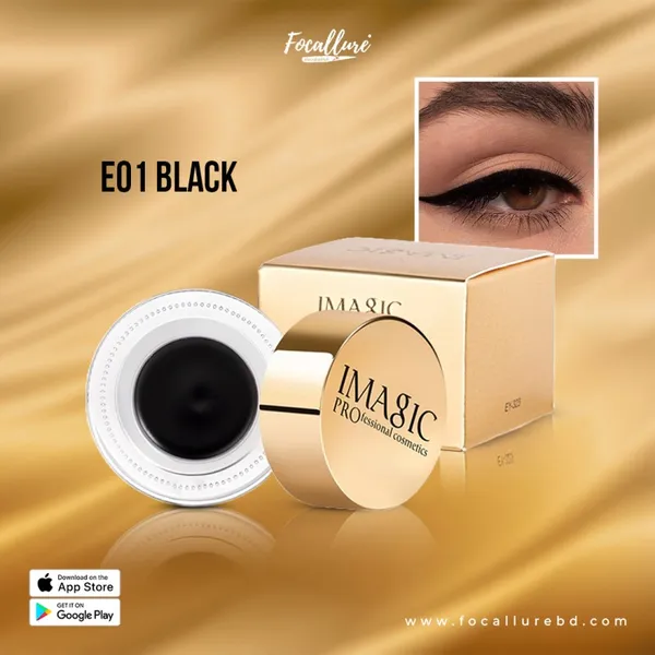 IMAGIC GEL EYELINER WATERPROOF BLACK EY-323