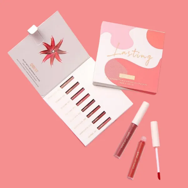 Qibest Lasting Velvet Matte Waterproof Lipgloss-8pcs Set