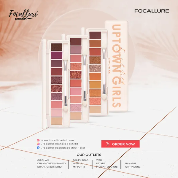 Focallure Stay Max 10 Color Eyeshadow Palette-FA158