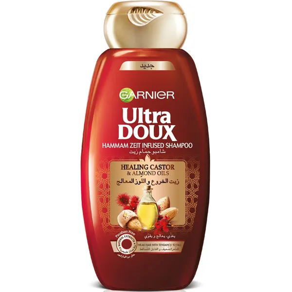 Garnier Ultra Doux Shampoo with Healing Castor &amp; Almond Oils - 400ml