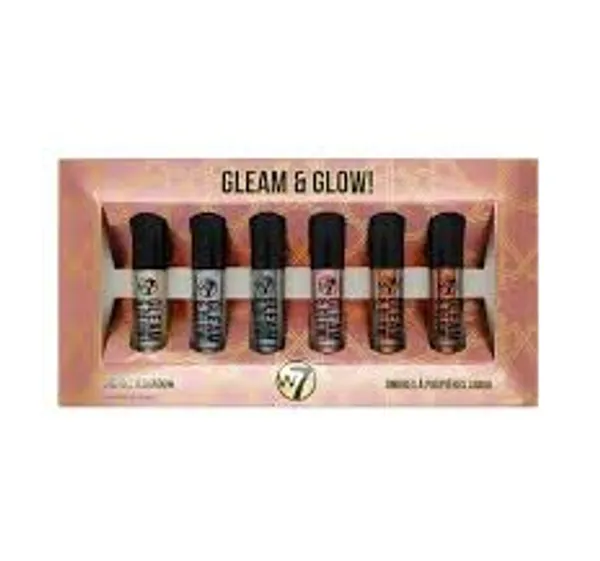 W7 Gleam &amp; Glow Liquid Eyeshadow Set-6pcs
