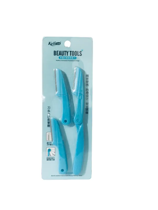 Keli Eybrow 3 Pcs Razor Blue