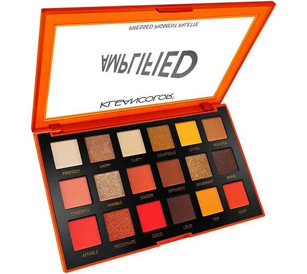 Kleancolor Amplified Pressed Pigment Palette 18 Color Eyeshadow