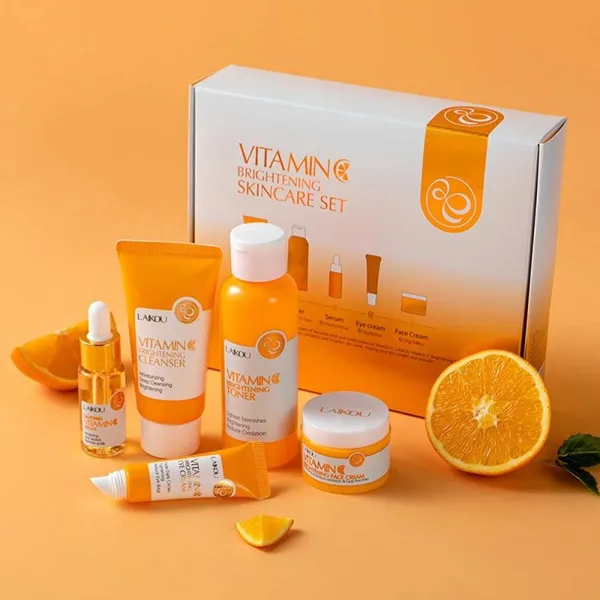 Laikou Vitamin C Brightening Skin Care Set – 5 Pcs